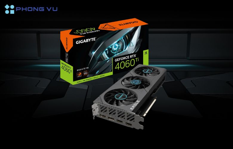 Card màn hình GIGABYTE RTX 4060 Ti EAGLE OC 8G có thiết kế tối ưu hóa, hiệu năng cao đáp ứng nhu cầu chơi game, đồ họa và lập trình chuyên nghiệp