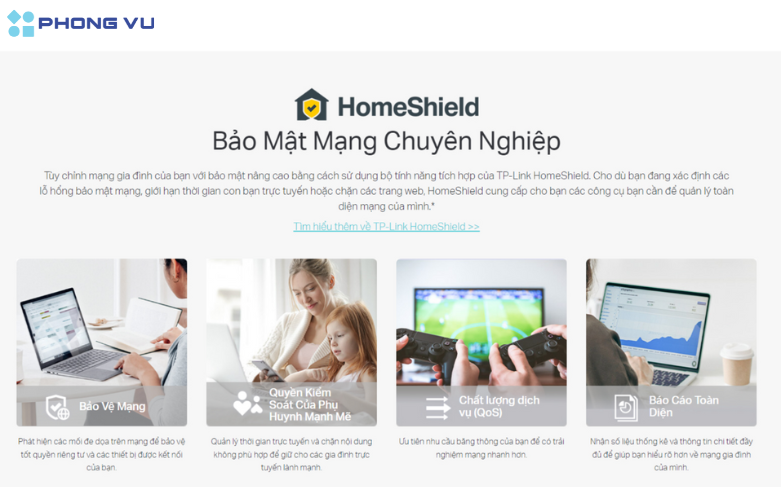 TP-Link Deco X50 tích hợp HomeShield bảo mật mạng chuyên nghiệp