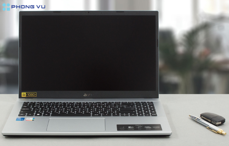 Hình ảnh thực tế laptop Acer Aspire 3 A315-59-51X8 (trực diện)