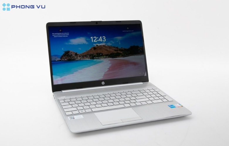 Hình ảnh thực tế laptop HP 15s-du3590TU 63P86PA (trực diện)