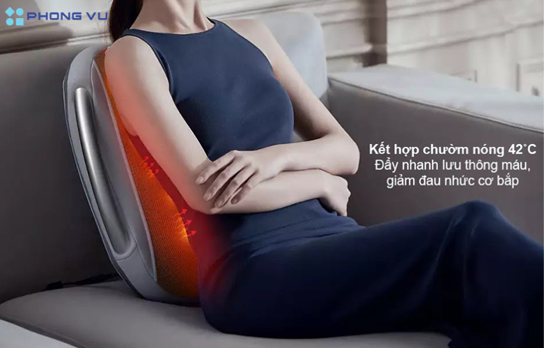 Khả năng massage nhiều vùng trên cơ thể, thư giãn cơ bắp với chức năng chườm nóng