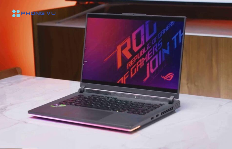 Hình ảnh thực tế Asus ROG Strix G16 mặt trước