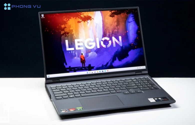 Hình ảnh thực tế laptop Lenovo Legion 5 Pro 16IAH7H 82RF0045VN (cạnh trái)