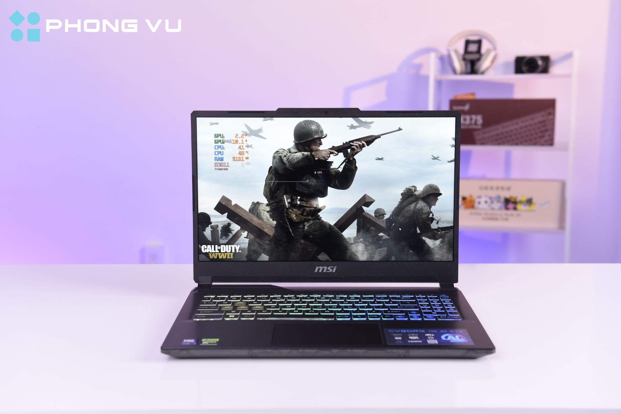 MSI Cyborg 15 AI mang đến thiết kế đậm chất gaming