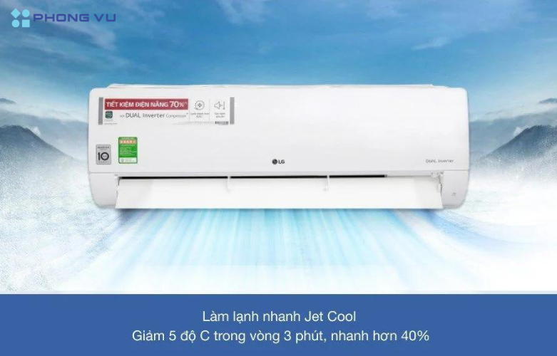 Mẫu điều hòa LG Inverter 2 HP V18ENF