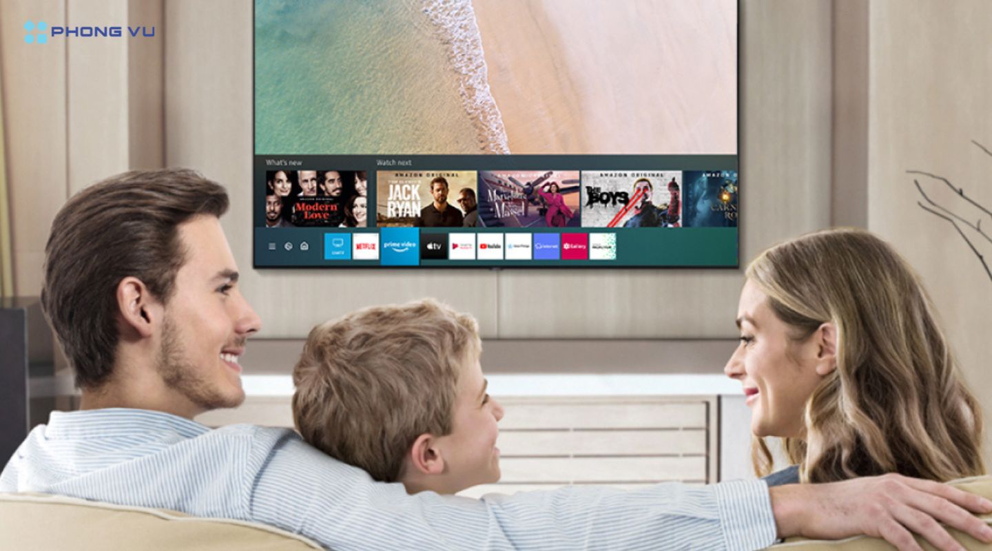 Giao diện Smart Tivi Samsung 4K QLED 55 inch 55Q70BA phù hợp cho mọi thành viên trong gia đình