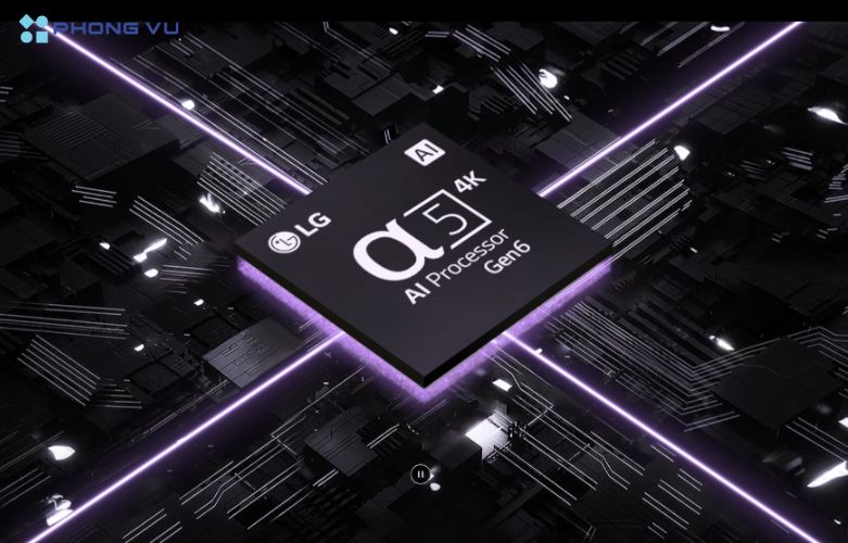 Công nghệ hiển thị chuẩn mực với bộ xử lý AI α5 4K Gen6