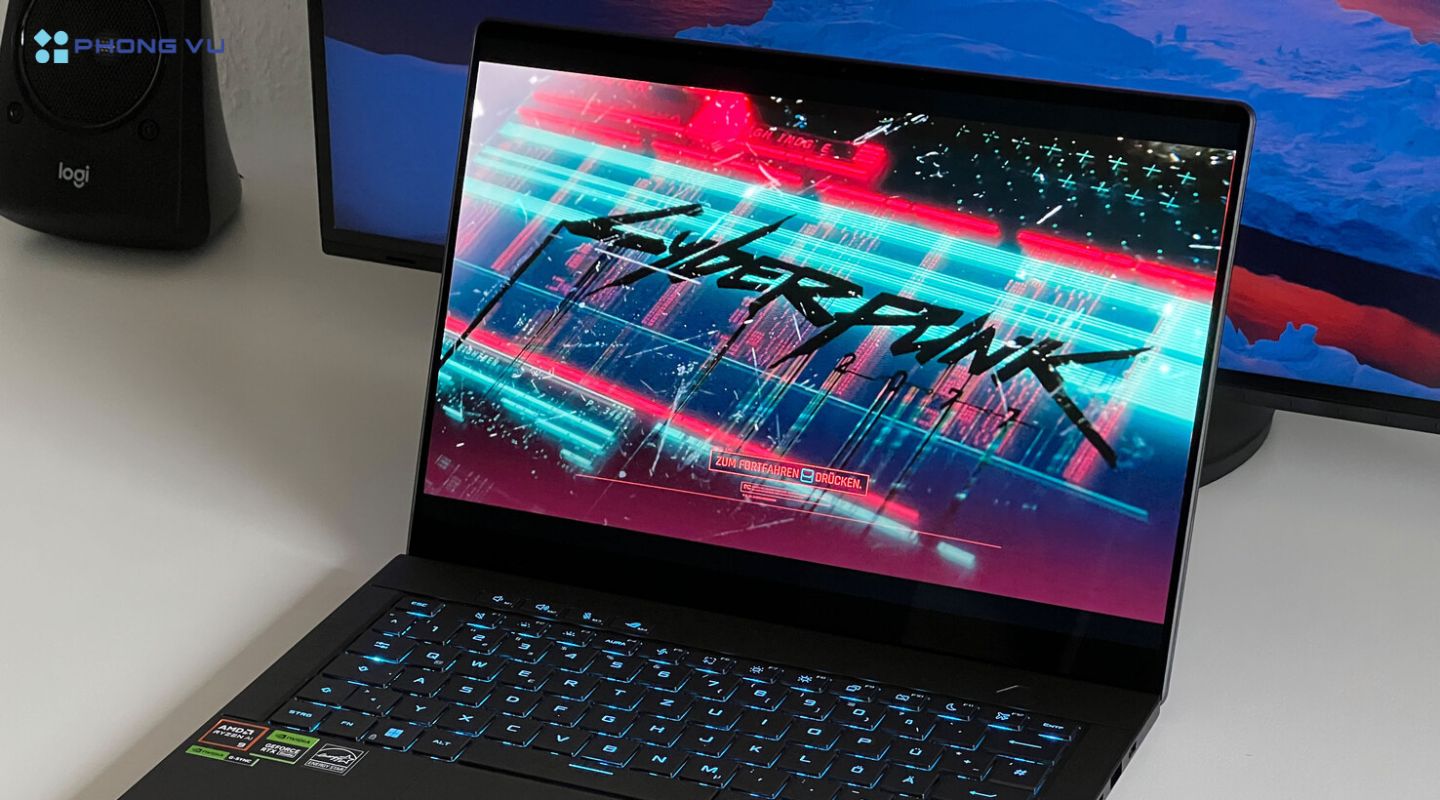 Màn hình Asus ROG Zephyrus G14 GA403UV-QS171W sắc nét giúp hiển thị hình ảnh chân thật