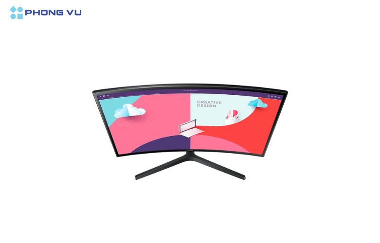 Màn hình LCD Samsung LS24C366EAEXXV sở hữu thiết kế màn hình cong 1800R ấn tượng