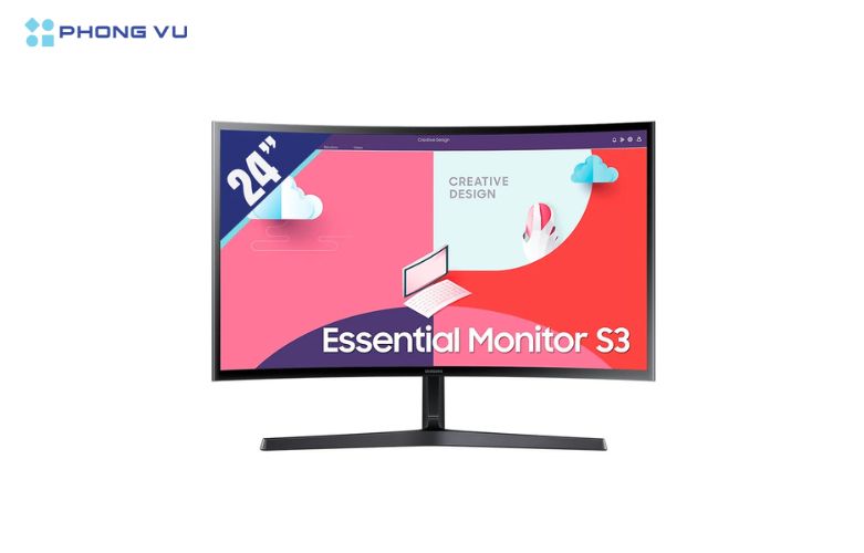 Màn hình LCD Samsung LS24C366EAEXXV được trang bị tấm nền VA kích thước 24 inch với độ phân giải Full HD sắc nét