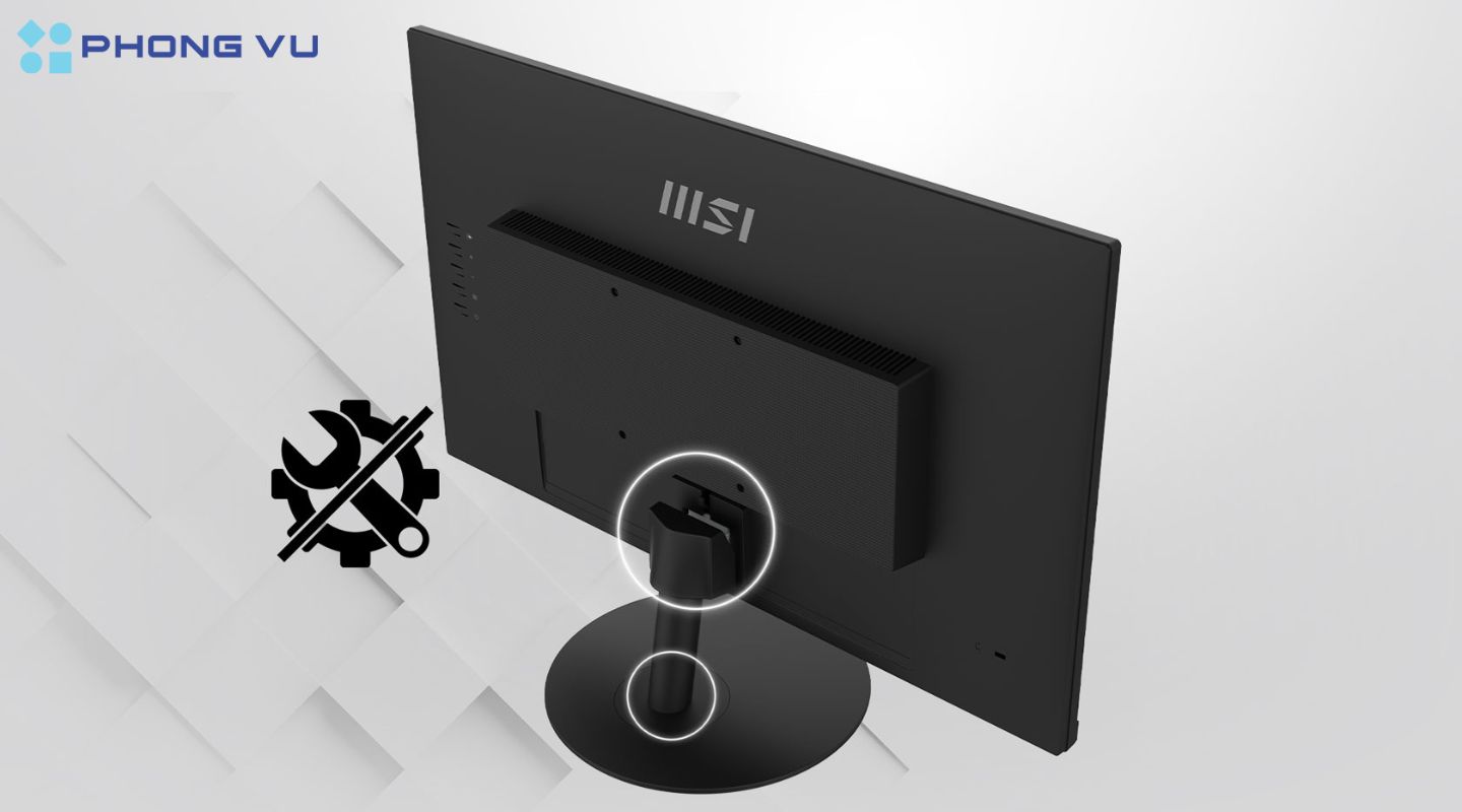 Thiết kế tinh tế, dễ dàng điều chỉnh mọi góc nhìn với MSI Pro MP242A