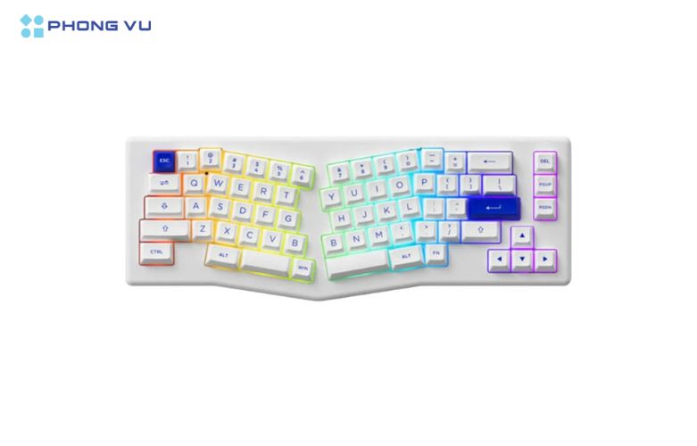 Hệ thống đèn nền RGB của AKKO ACR Pro Alice Plus