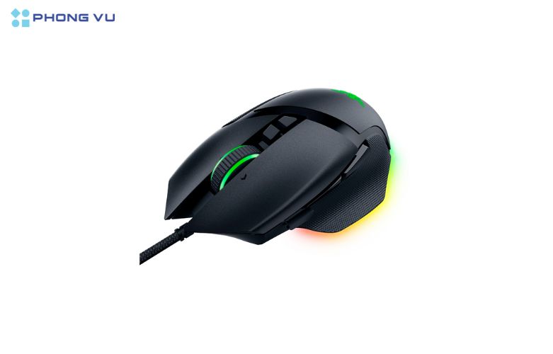 Chuột gaming Razer Basilisk V3 (RZ01-04000100-R3M1) có dải đèn Led đẹp mắt, ấn tượng