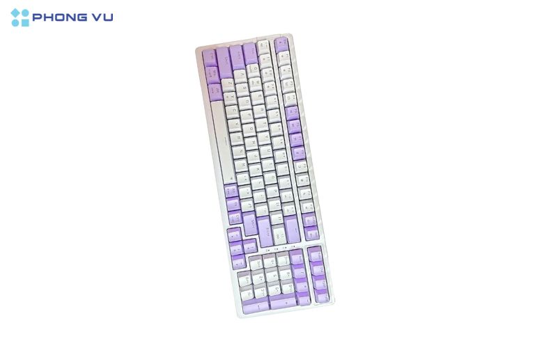 Bàn phím cơ Gaming Newmen GM328, White – Purple, Blue Switch mang đến trải nghiệm mượt mà cho người dùng