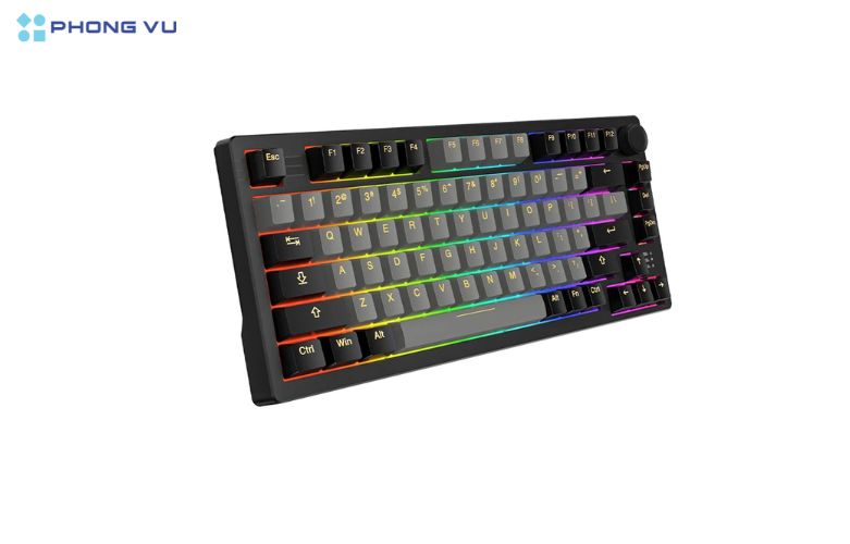 Bàn phím cơ không dây DAREU EK75 PRO – BLACK GOLDEN_Firefly switch (Tactile) trang bị đèn RGB