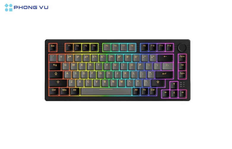 Bàn phím cơ không dây DAREU EK75 PRO – BLACK GOLDEN_Firefly switch (Tactile) thiết kế tinh tế