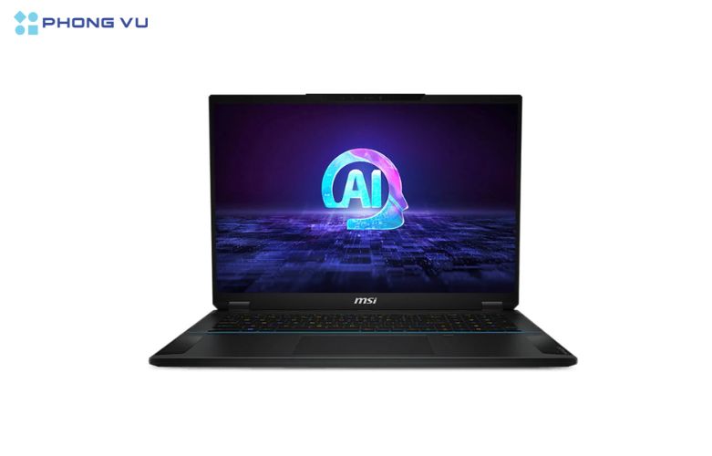 Laptop MSI Stealth 18 AI Studio A1VGG-008VN (Ultra 9 185H/RAM 32 GB/2TB SSD/ Windows 11) thiết kế ấn tượng