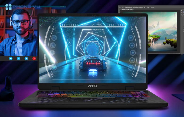 MSI Pulse 17 AI C1VGKG-017VN sở hữu màn hình 17 inch 