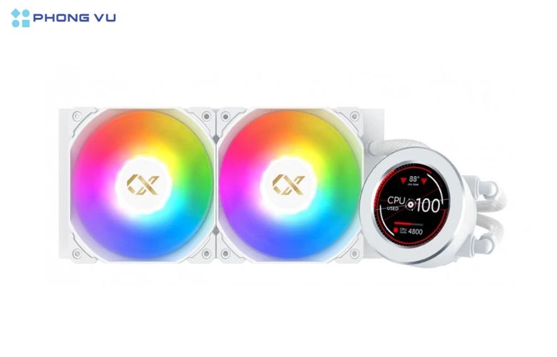 Tản nhiệt nước Xigmatek FROZR-O II Arctic 240 (EN40436) có thiết kế nhỏ gọn, tinh tế cùng đèn LED ấn tượng
