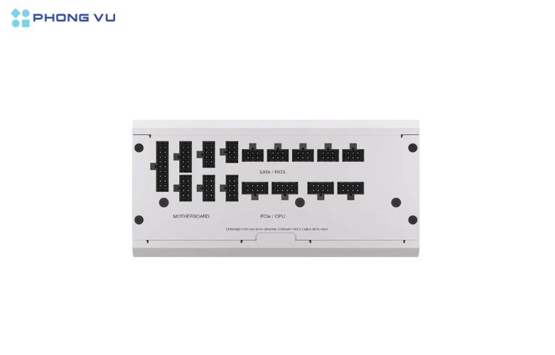 Nguồn máy tính CORSAIR RM1200x Shift White 80 Plus Gold có cổng kết nối linh hoạt
