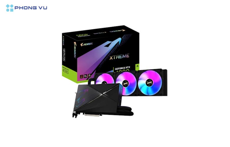 AORUS GeForce RTX 4080 16GB XTREME WATERFORCE trang bị chip đồ họa mạnh mẽ