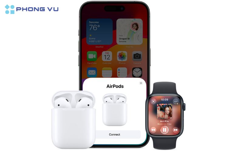 Các dòng tai nghe Apple có thể kết nối dễ dàng với các sản phẩm nằm trong hệ sinh thái của Apple