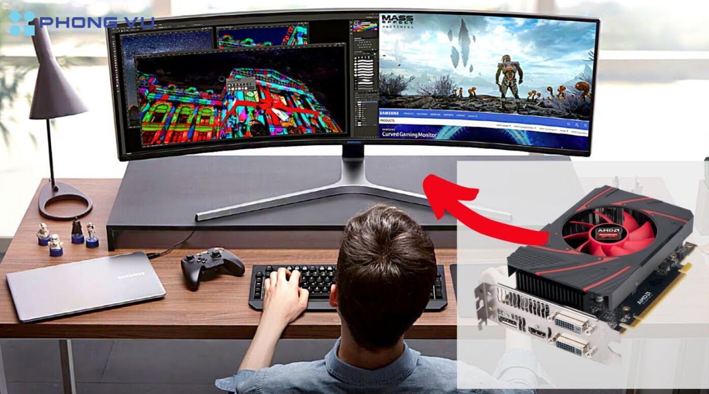 Card màn hình VGA mạnh giúp việc truyền tải hình ảnh được thuận tiện hơn
