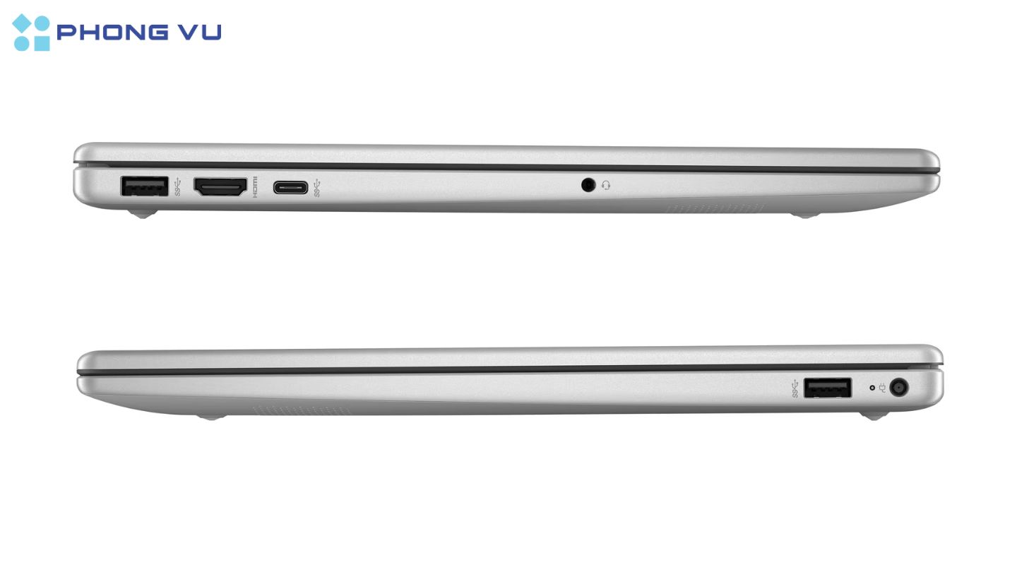 Các cổng kết nối trên laptop HP 15-fd1043TU - 9Z2W9PA tạo điều kiện thuận lợi và đa dạng cho người dùng khi liên kết với các thiết bị ngoại vi