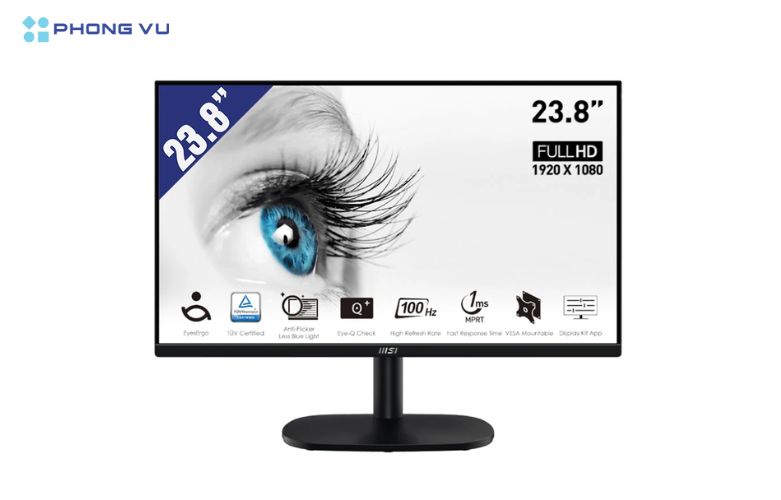 Màn hình LCD MSI PRO MP245V sở hữu hiệu suất mượt mà với Tần số quét 100Hz