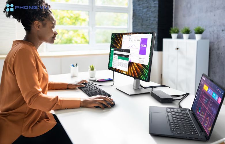 Dell U2424H được trang bị công nghệ ComfortView Plus giúp bảo vệ mắt hiệu quả