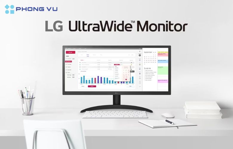 Tỷ lệ khung hình 21:9 cho phép bạn quản lý số liệu trên sheet và excel một cách dễ dàng và đầy đủ hơn