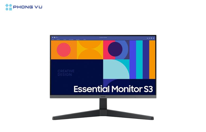 Chất lượng hình ảnh tuyệt vời với tấm nền IPS trên Màn hình Samsung LS24C330GAEXXV