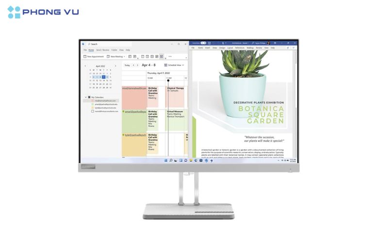 Màn hình LCD Lenovo L24e-40 – 67AAKAC3VN thiết kế tinh tế