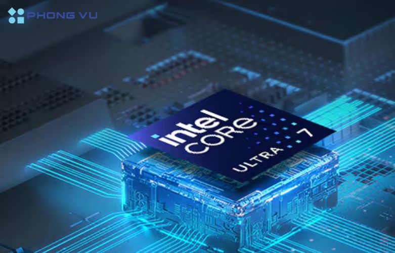 CPU Intel Core Ultra 7-155H giúp tối ưu hóa trải nghiệm sử dụng và đáp ứng tốt nhu cầu của người dùng