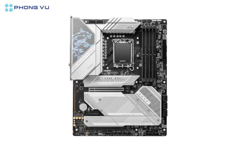 Mainboard này trang bị 5 cổng M.2, bao gồm 2 cổng PCIe 5.0 và 3 cổng PCIe 4.0 cho tốc độ truyền tải dữ liệu cực nhanh.