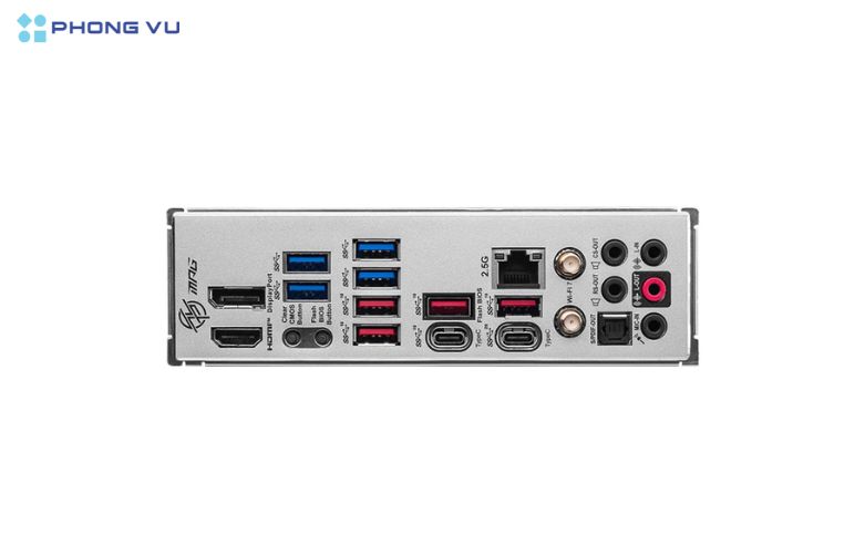 Mainboard MSI Z790 EDGE TI MAX WF đa dạng cổng kết nối tiện nghi