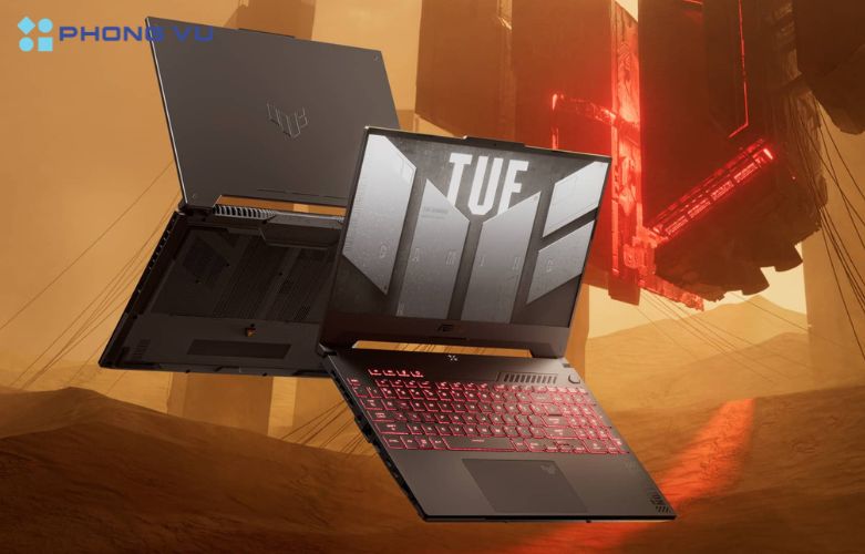 Laptop ASUS TUF Gaming A15 FA507NUR-LP101W không chỉ mạnh mẽ về hiệu năng mà còn ấn tượng về thiết kế