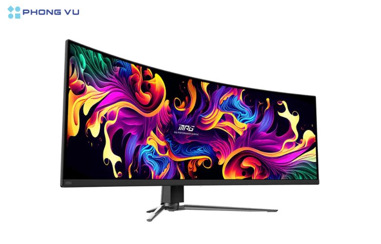 Màn hình LCD MSI MPG 491CQP QD-OLED có kích thước 49”, độ phân giải 5120 x 1440