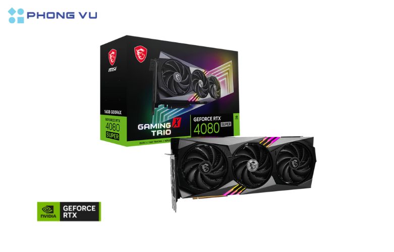MSI RTX™ 4080 SUPER 16G GAMING X TRIO là một công cụ mạnh mẽ cho các tác vụ đồ họa kết hợp hoàn hảo giữa hiệu suất và thẩm mỹ