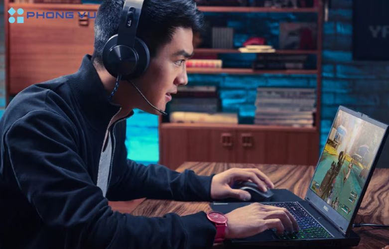  Hệ thống loa Stereo 2W x 2 được tối ưu với Nahimic Audio, mang đến âm thanh sống động và rõ nét