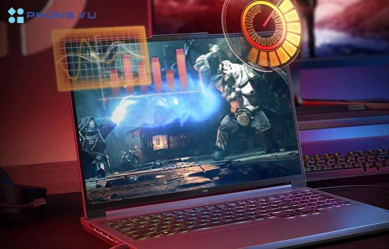 CPU AMD Ryzen™ 7 8845HS mang lại hiệu suất vượt trội và tiết kiệm năng lượng, đáp ứng mọi nhu cầu từ công việc đến giải trí của bạn
