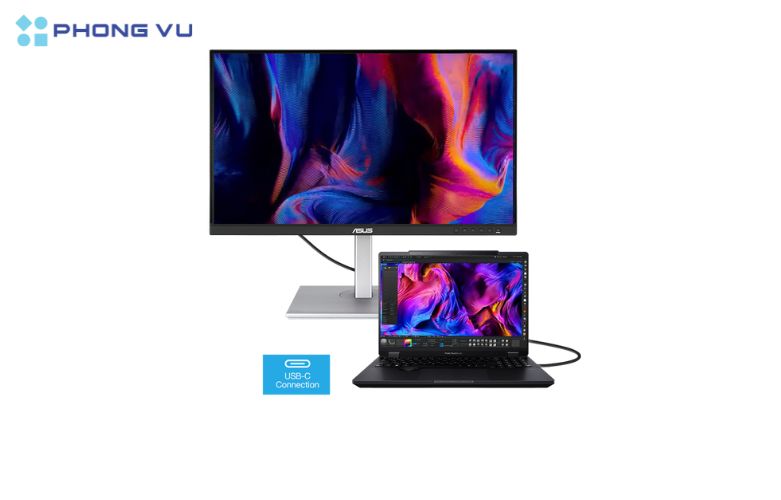 Màn hình LCD ASUS 27" ProArt PA278CGV được trang bị đầy đủ các cổng kết nối phổ biến