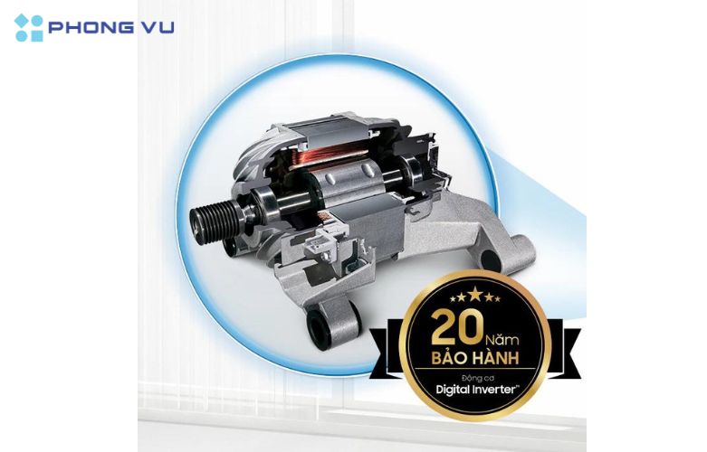 Digital Inverter của máy giặt Samsung mang lại sự kết hợp hoàn hảo giữa hiệu suất giặt giũ và tiết kiệm năng lượng, đáp ứng nhu cầu sử dụng của mọi gia đình Việt