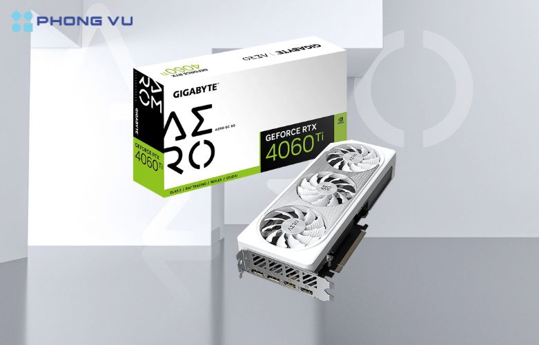 Thiết kế AERO của GIGABYTE GeForce RTX™ 4060 Ti AERO OC 8G không chỉ mang lại hiệu suất mạnh mẽ mà còn tạo nên một vẻ ngoài ấn tượng