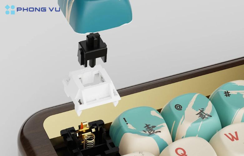 Một ưu điểm khác của switch Akko V3 Piano Pro là khả năng hot-swappable, cho phép người dùng dễ dàng thay thế switch mà không cần hàn