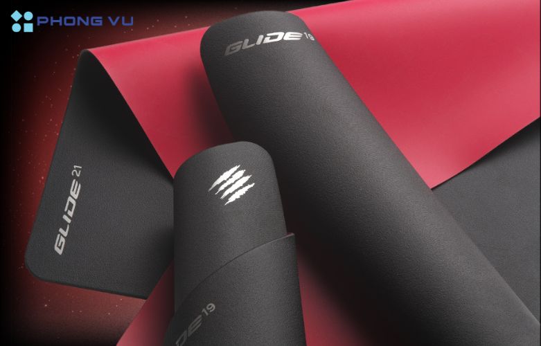 Các sợi vải mịn của bàn di chuột Authentic Gaming Mad Catz G.L.I.D.E. 38 mang lại cảm giác êm ái và mượt mà, giúp chuyển động của bàn tay trở nên dễ chịu và linh hoạt hơn