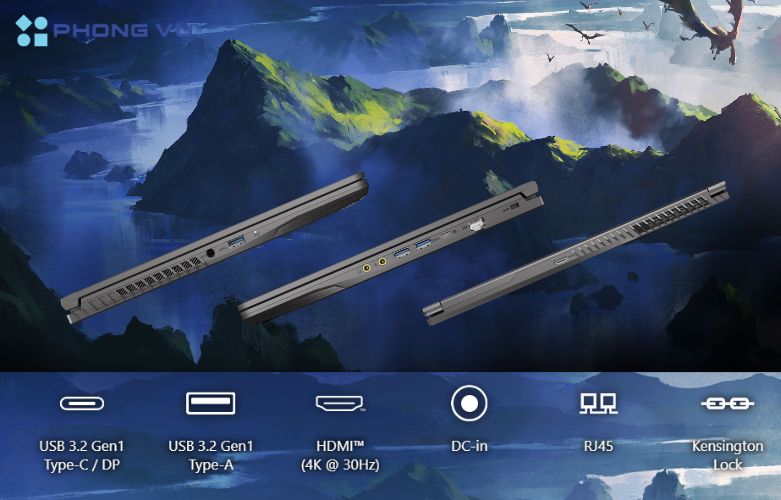 MSI Thin 15 B12UC-1416VN đáp ứng tốt nhu cầu kết nối của người dùng, từ công việc văn phòng, học tập đến giải trí và chơi game