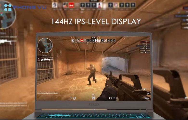 Với màn hình chất lượng cao này, MSI Thin 15 B13UC-1411VN không chỉ đáp ứng tốt nhu cầu chơi game mà còn phù hợp cho các công việc sáng tạo và giải trí đa phương tiện