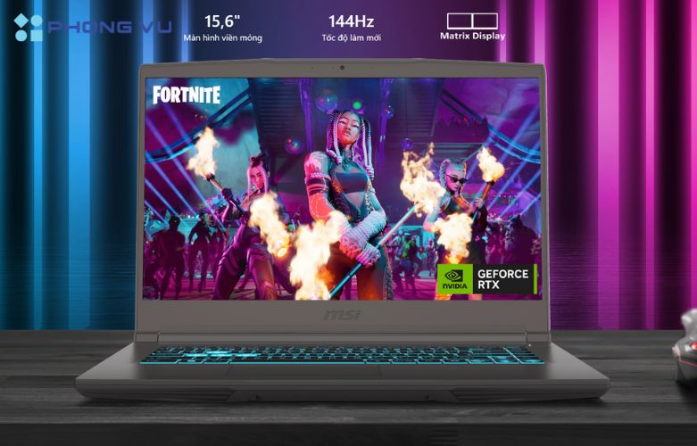 Với viền màn hình mỏng, MSI Thin 15 B12UC-1416VN không chỉ tối ưu hóa không gian hiển thị mà còn tạo cảm giác hiện đại và tinh tế