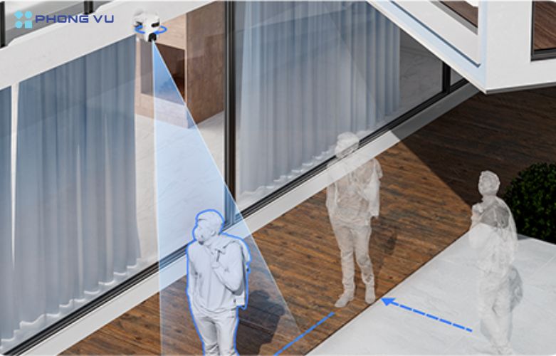 EZVIZ CS-H9C 3K được trang bị công nghệ AI tiên tiến, cho phép phát hiện chuyển động